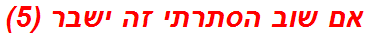 אם שוב הסתרתי זה ישבר (5)