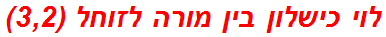 לוי כישלון בין מורה לזוחל (3,2)