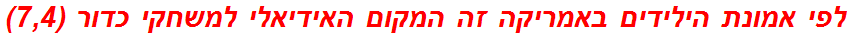 לפי אמונת הילידים באמריקה זה המקום האידיאלי למשחקי כדור (7,4)