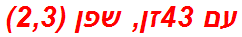 עם 43זן, שפן (2,3)