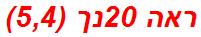 ראה 20נך (5,4)