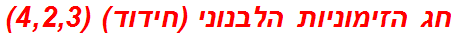 חג הזימוניות הלבנוני (חידוד) (4,2,3)