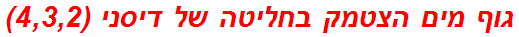 גוף מים הצטמק בחליטה של דיסני (4,3,2)