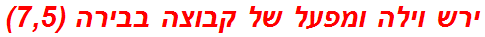 ירש וילה ומפעל של קבוצה בבירה (7,5)