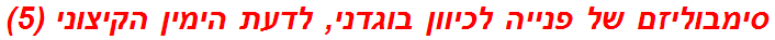 סימבוליזם של פנייה לכיוון בוגדני, לדעת הימין הקיצוני (5)