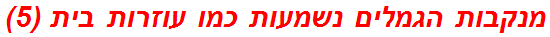 מנקבות הגמלים נשמעות כמו עוזרות בית (5)