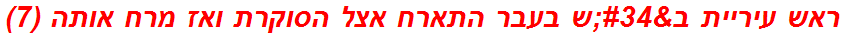 ראש עיריית ב"ש בעבר התארח אצל הסוקרת ואז מרח אותה (7)