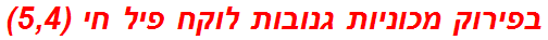 בפירוק מכוניות גנובות לוקח פיל חי (5,4)