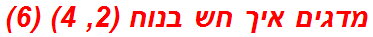 מדגים איך חש בנוח (2, 4) (6)